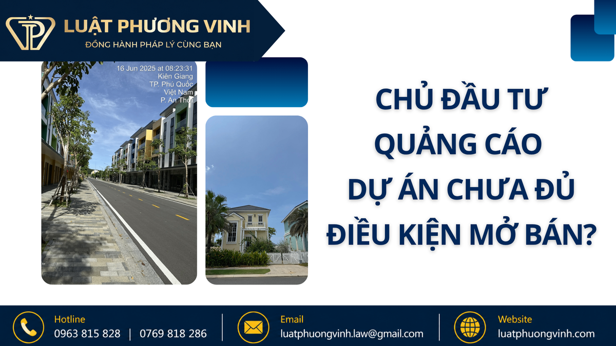 Chủ đầu tư quảng cáo dự án chưa đủ điều kiện mở bán?