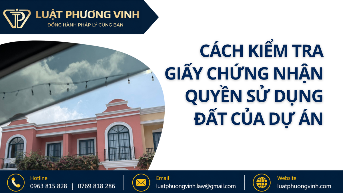 Cách kiểm tra giấy chứng nhận quyền sử dụng đất của dự án