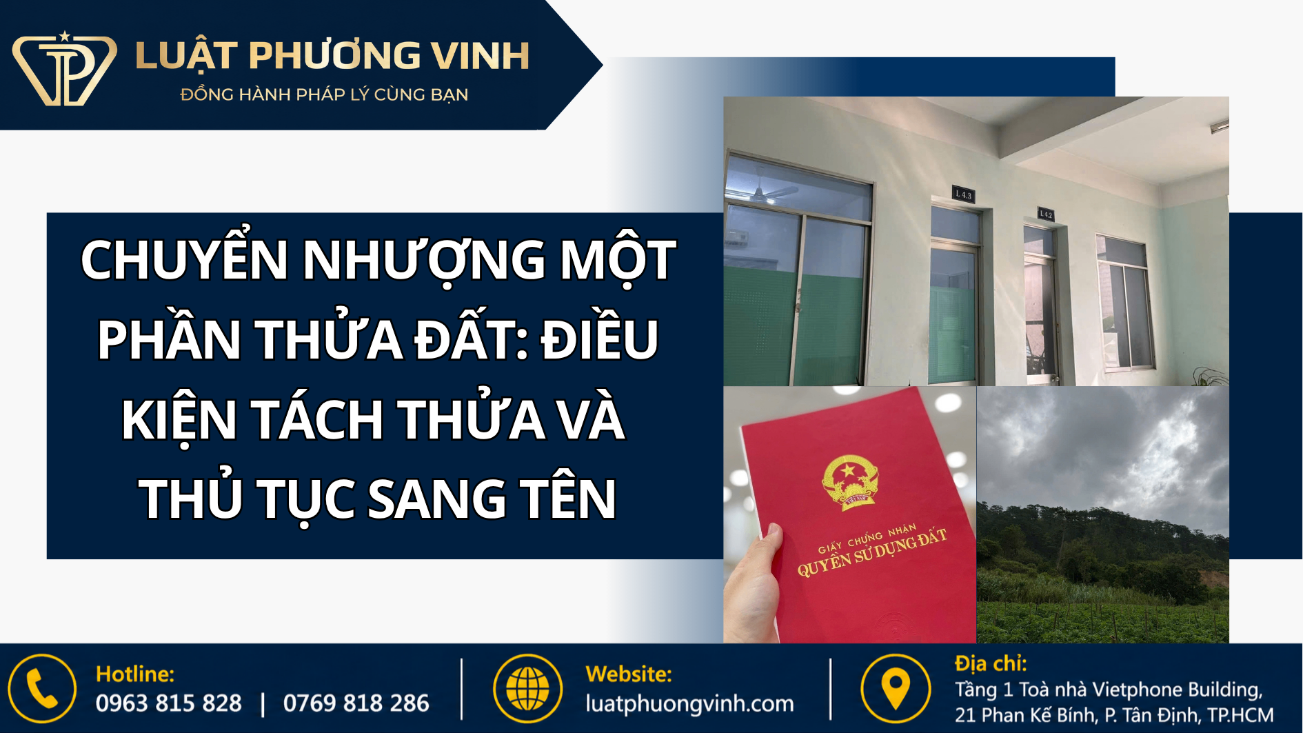 Chuyển nhượng một phần thửa đất: Điều kiện tách thửa và thủ tục sang tên