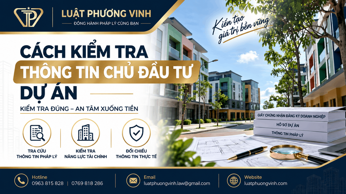 Cách kiểm tra thông tin chủ đầu tư dự án