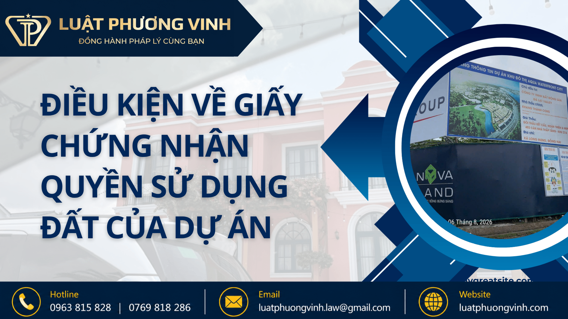 Điều kiện về giấy chứng nhận quyền sử dụng đất của dự án
