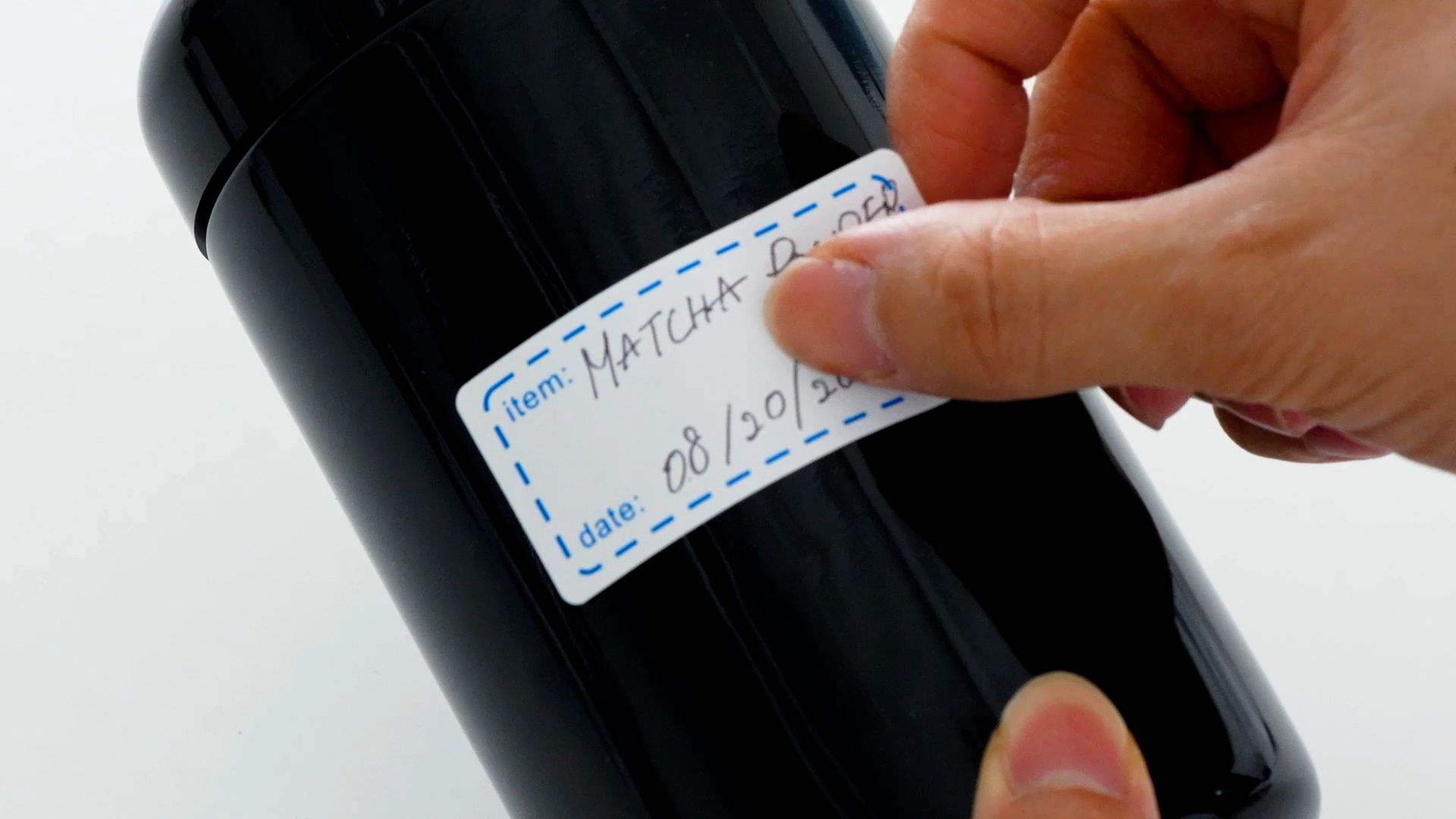 Label jars with the “opened date”