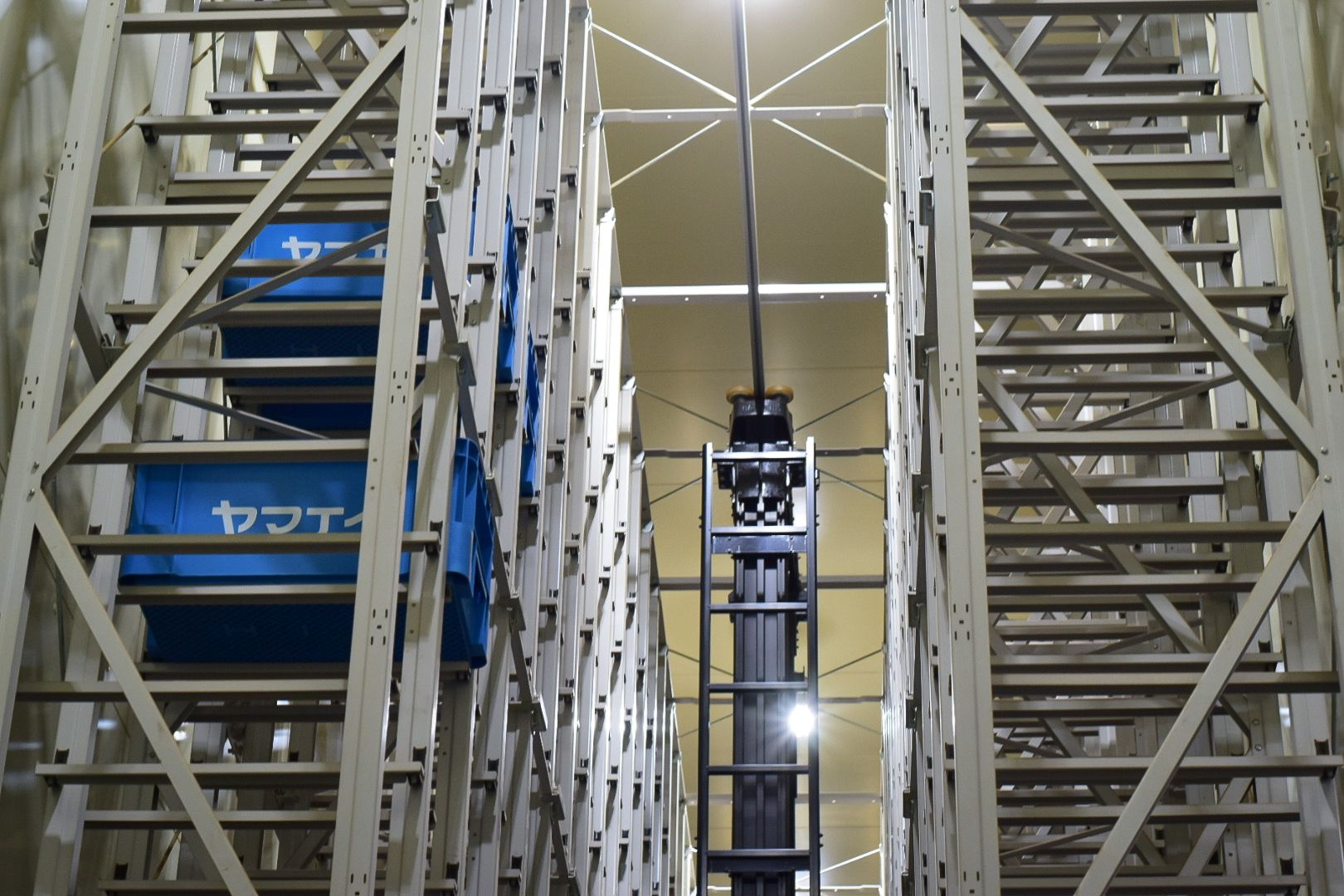 They use the automated rack system to ensure traceability