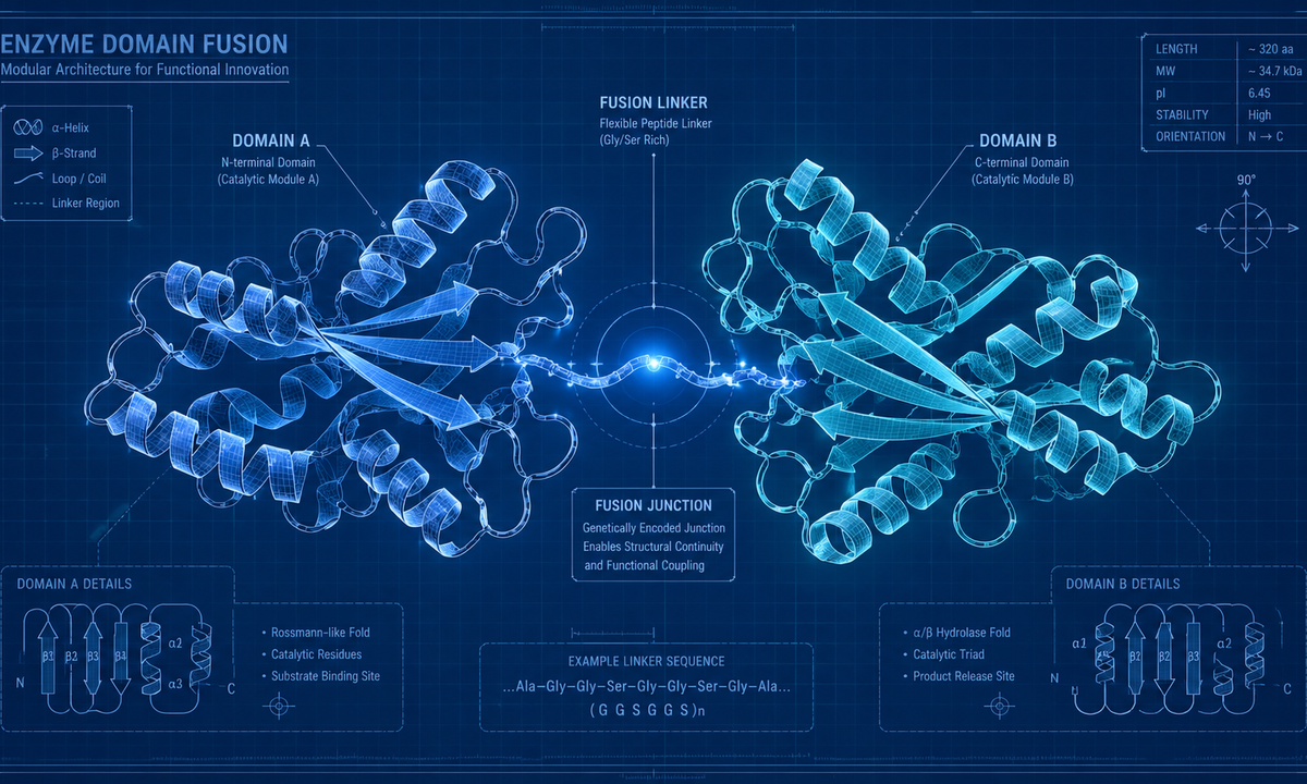 Enhancing Enzyme Thermostability via Domain Fusion