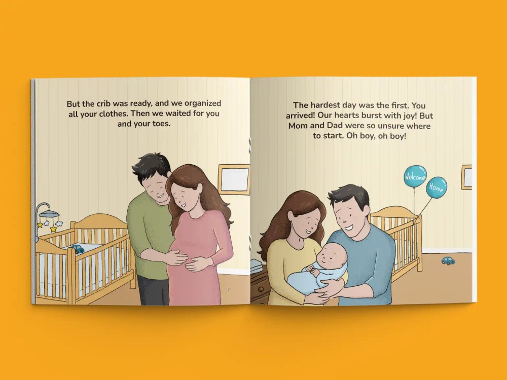 The Hardest Day, open-book interior layout
