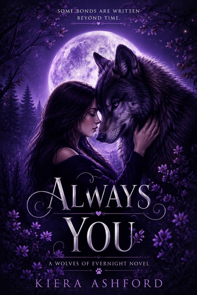 Always You by Kiera Ashford, book cover design