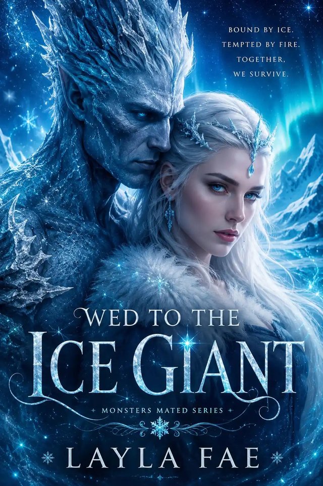 Wed to the Ice Giant by Layla Fae, book cover design