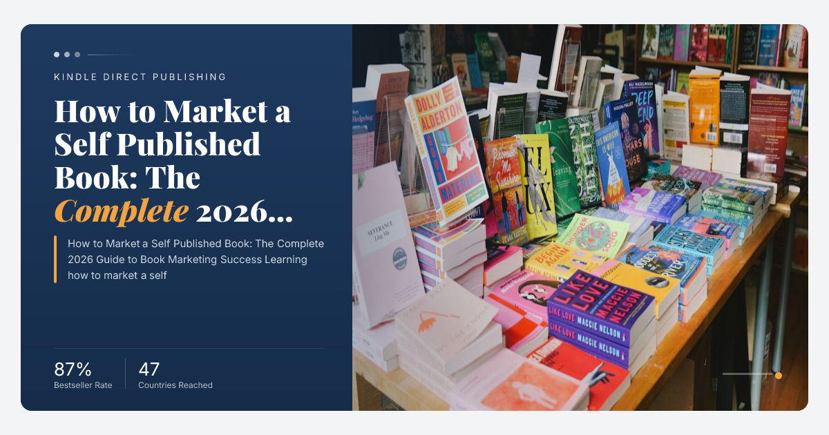 How to Market a Self Published Book: The Complete 2026