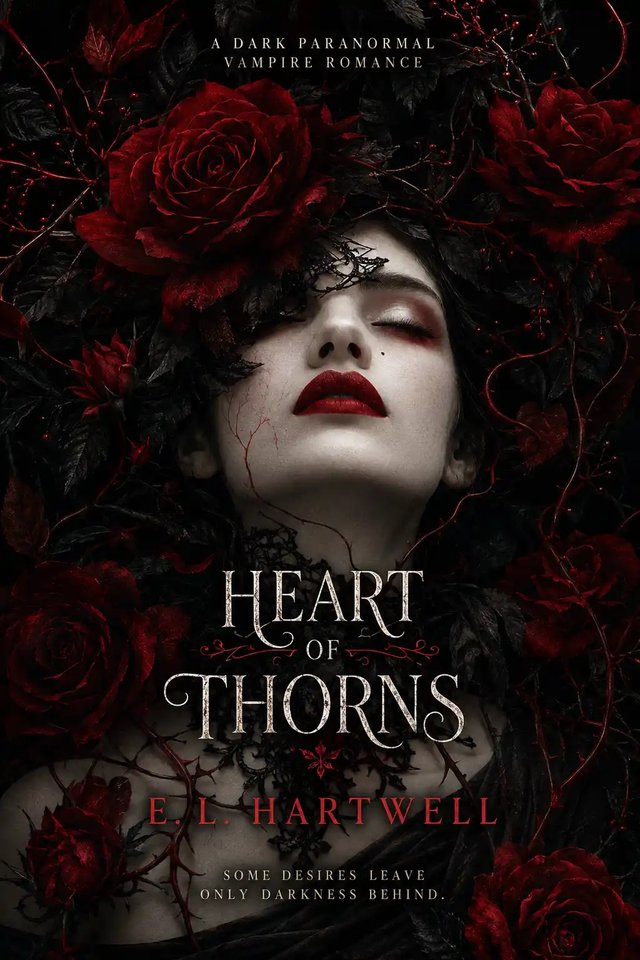 Heart of Thorns by E. L. Hartwell, book cover design