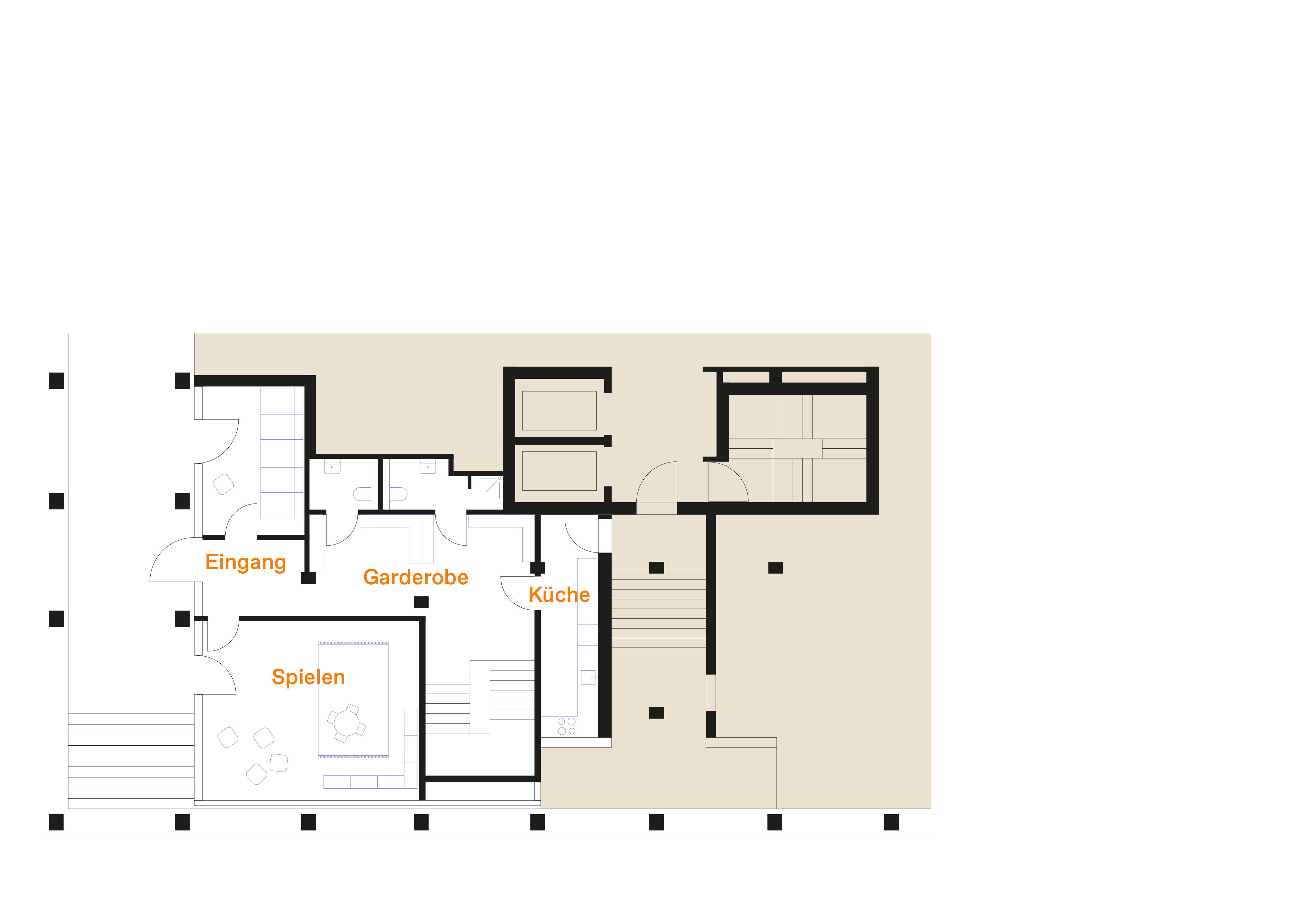 Grundriss des Erdgeschosses