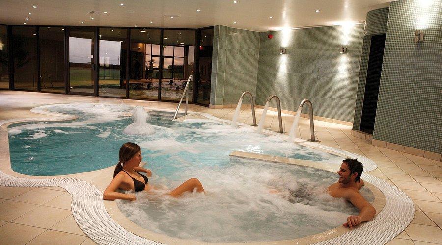 Guests in the spa pool at Burntwood Court Hotel