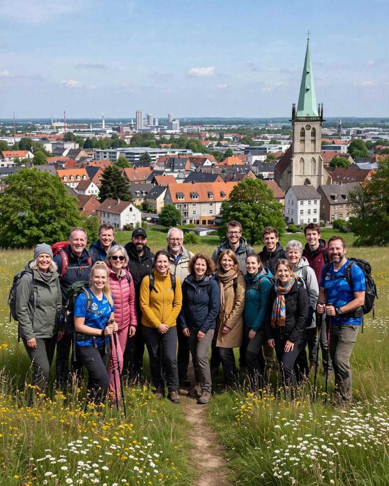 Wandern im SC-Unna-Dress