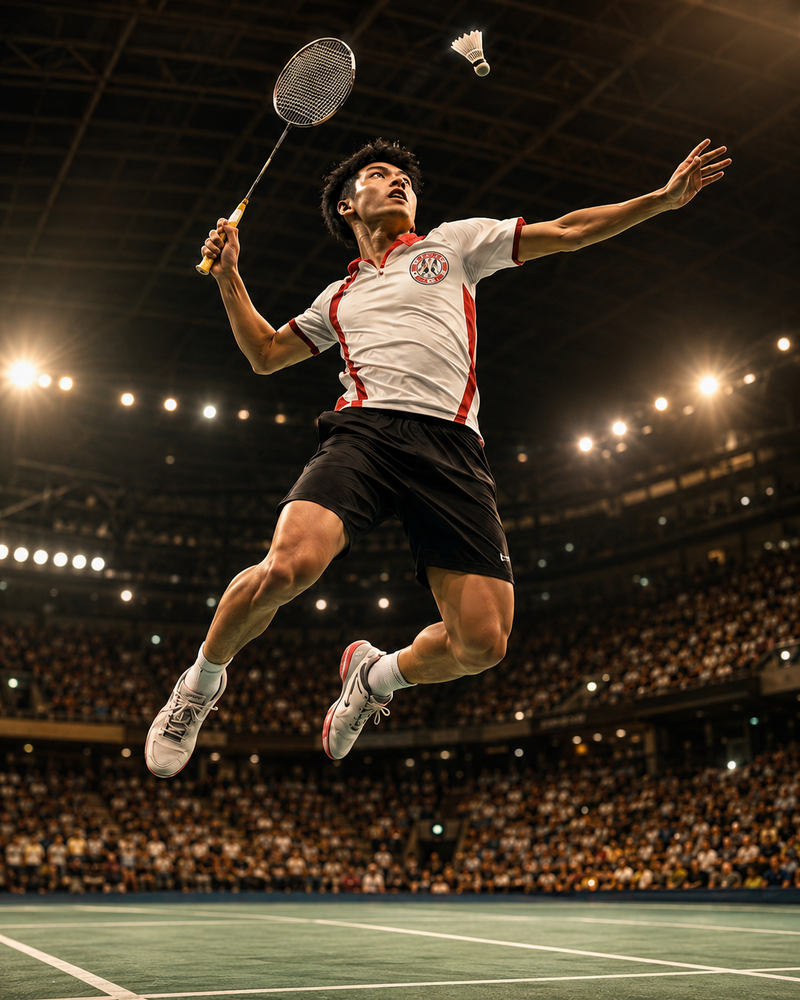Badmintonspieler im SC-Unna-Dress