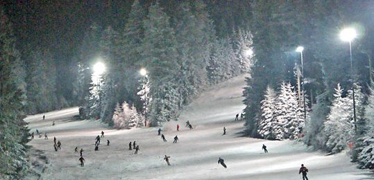 Flutlicht Skilaufen in Winterberg