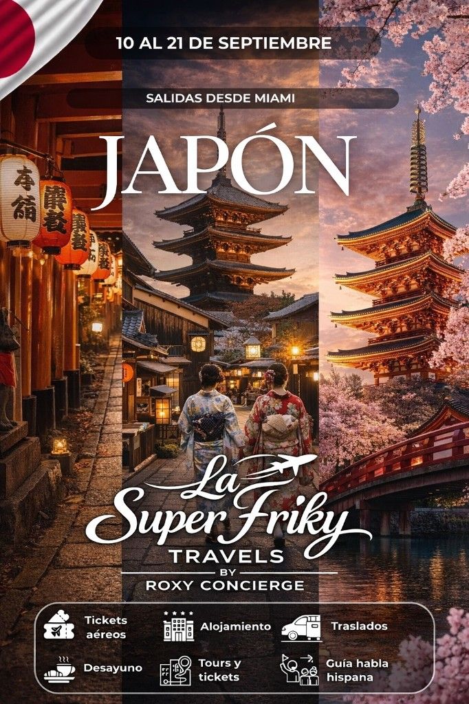 Visual promocional del viaje a JAPÓN