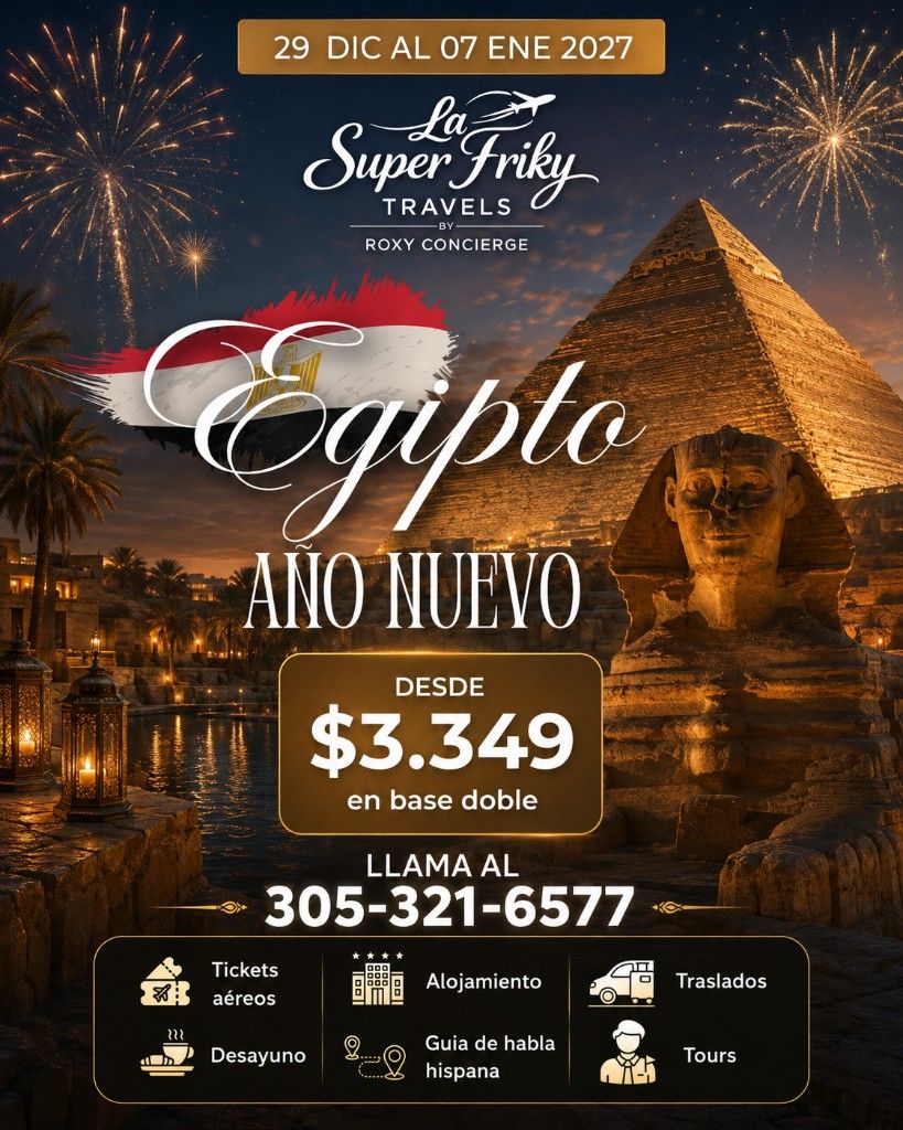 Visual promocional del viaje a EGIPTO