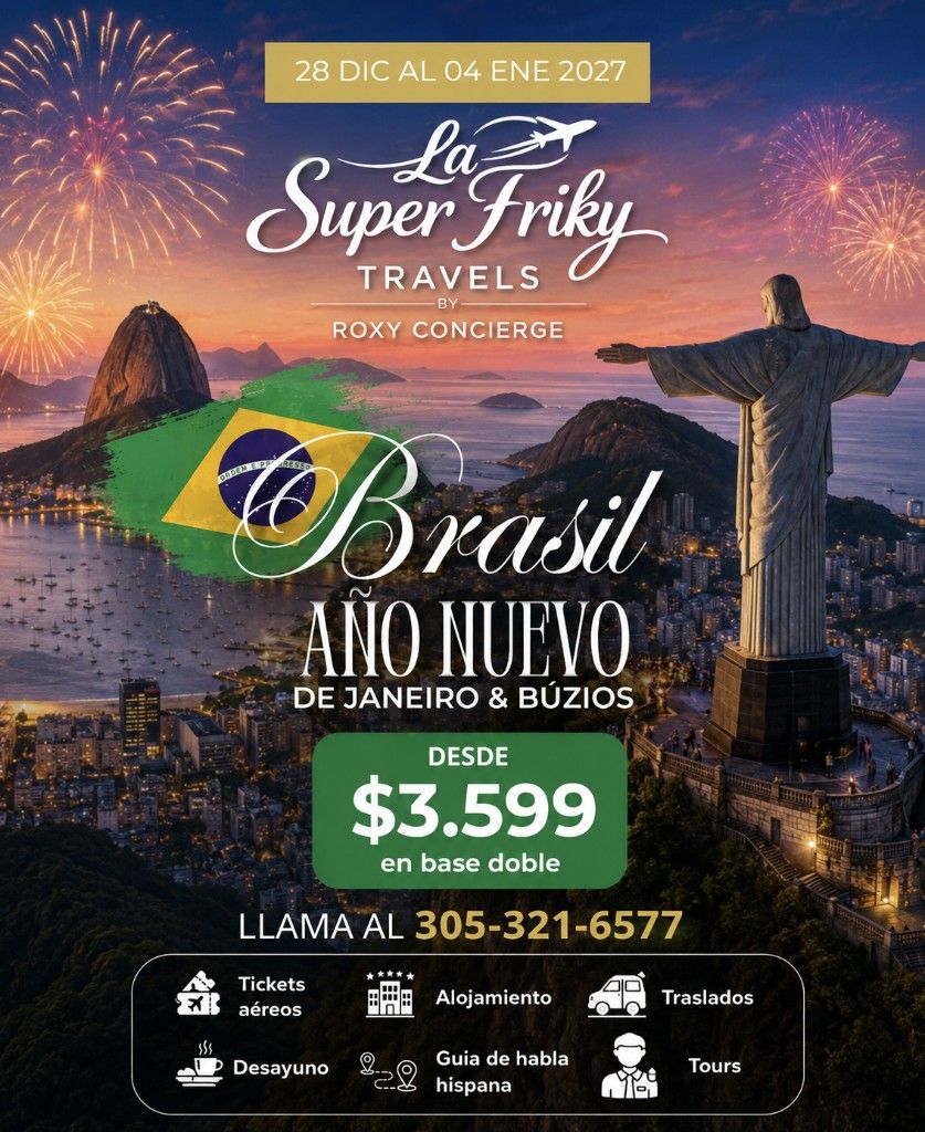 Visual promocional del viaje a BRASIL