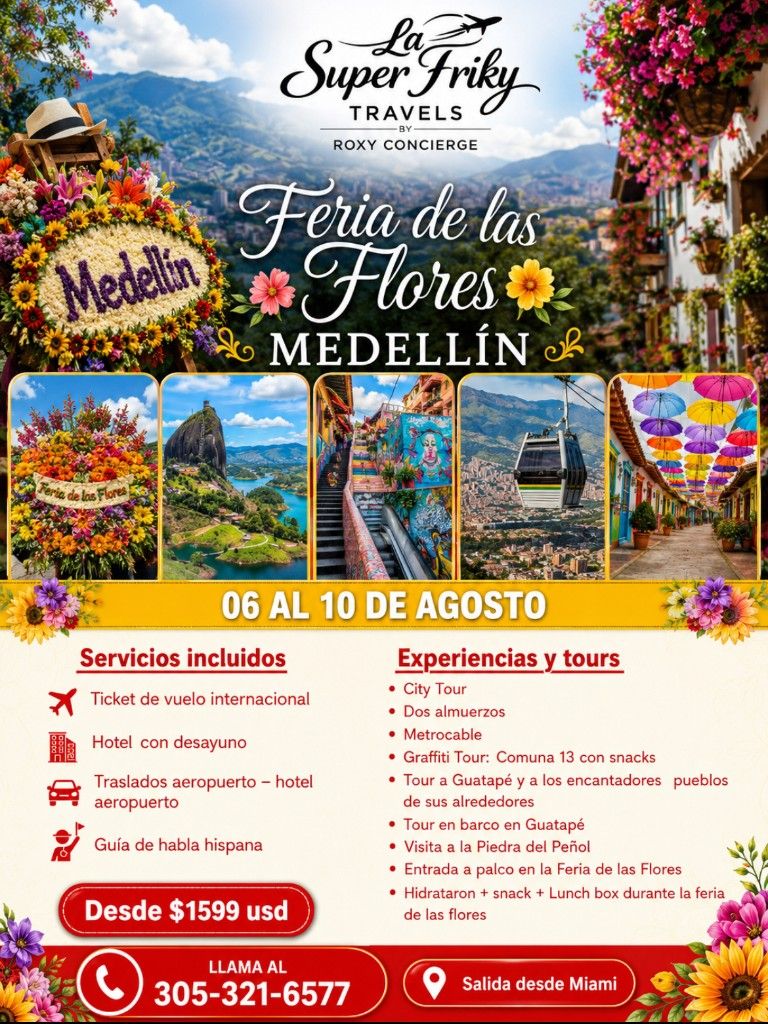 Visual promocional del viaje a MEDELLÍN