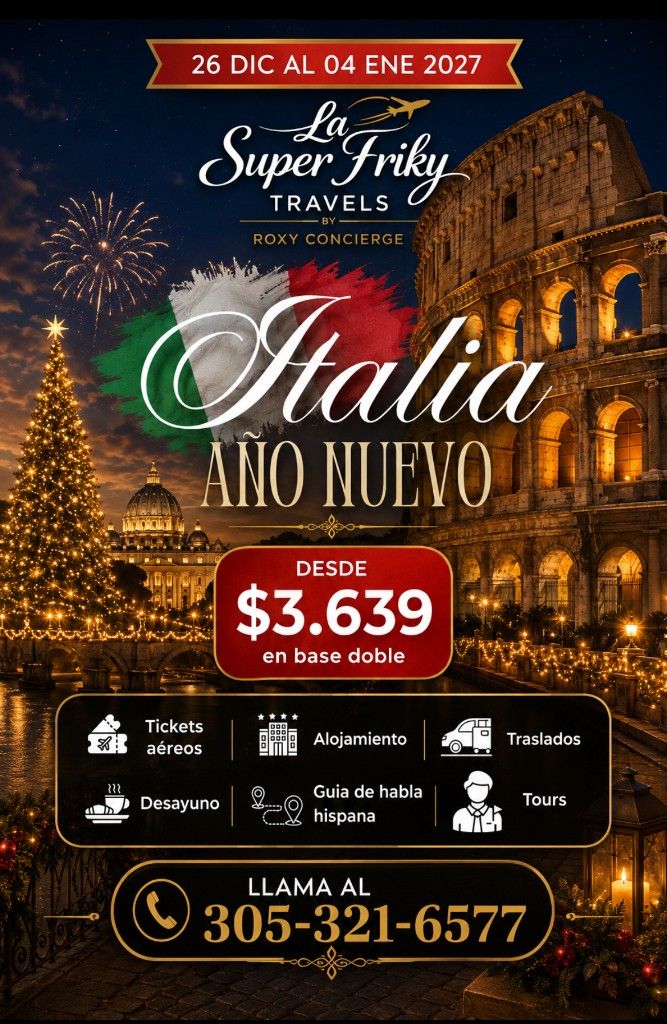 Visual promocional del viaje a ITALIA