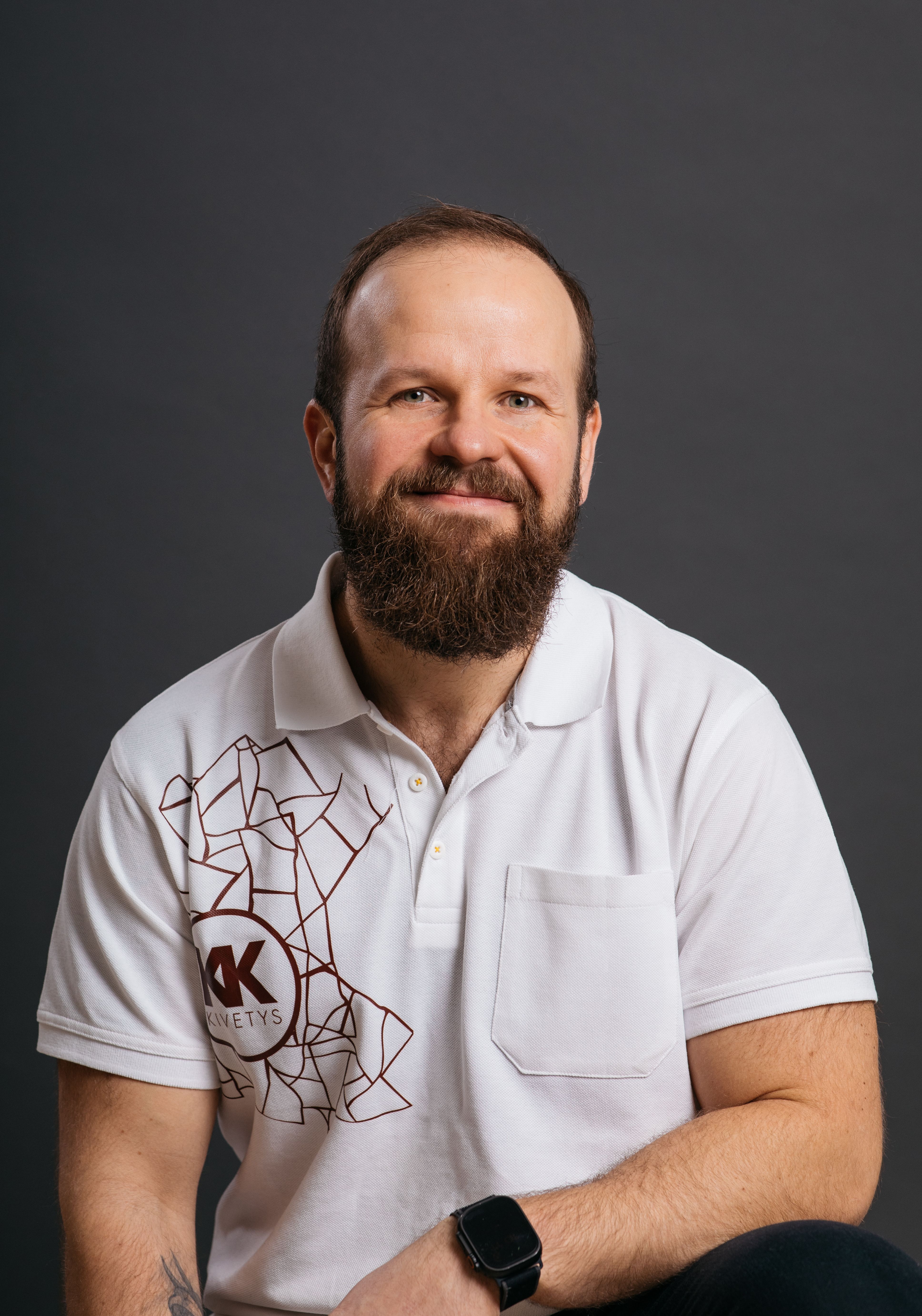 Työnjohtaja Patrick Jaller lähikuvassa.