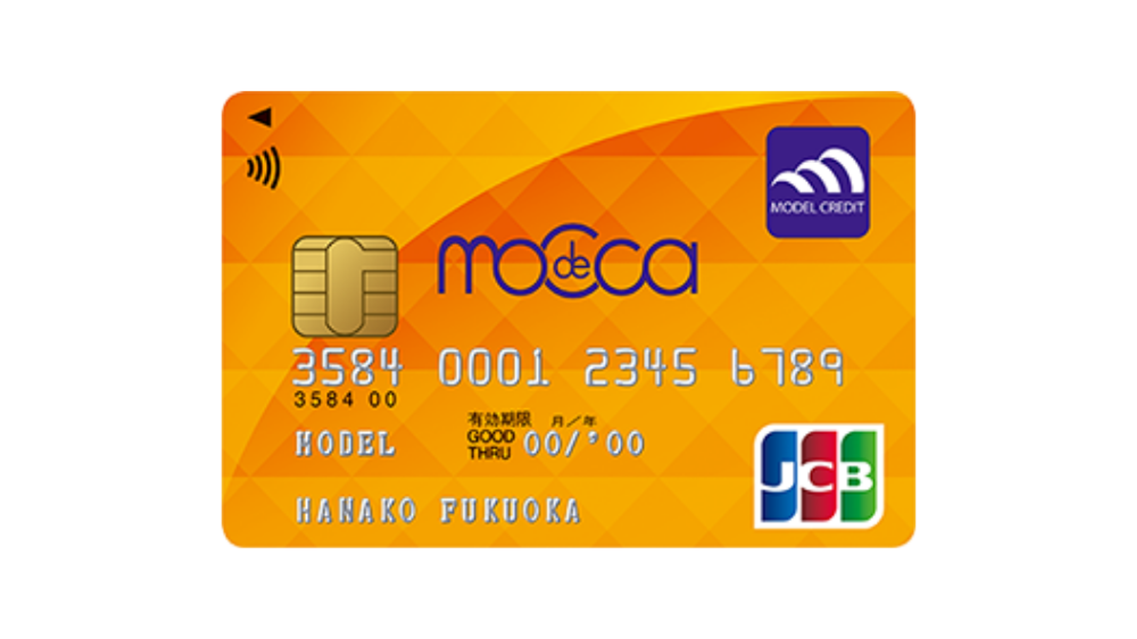 modeccaデポカードのデポジットカード