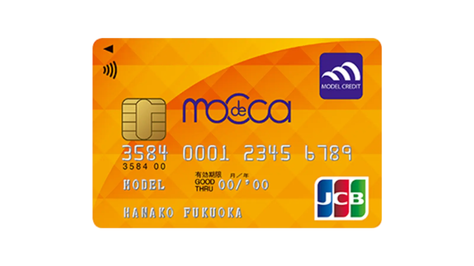 modeccaデポカードのデポジットカード