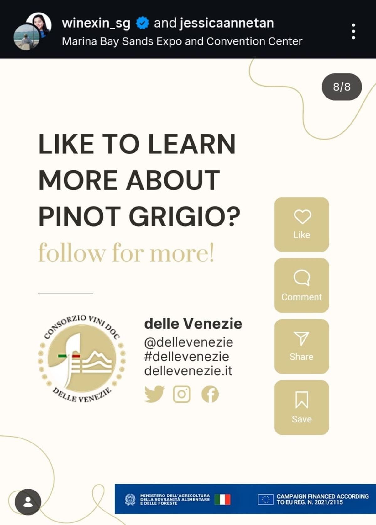 Pinot Grigio Delle Venezie DOC Social Media Campaign Image 8