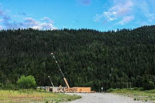 Remote construction site without infrastructure around