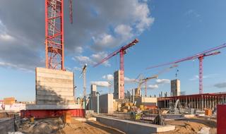 Tower crane site