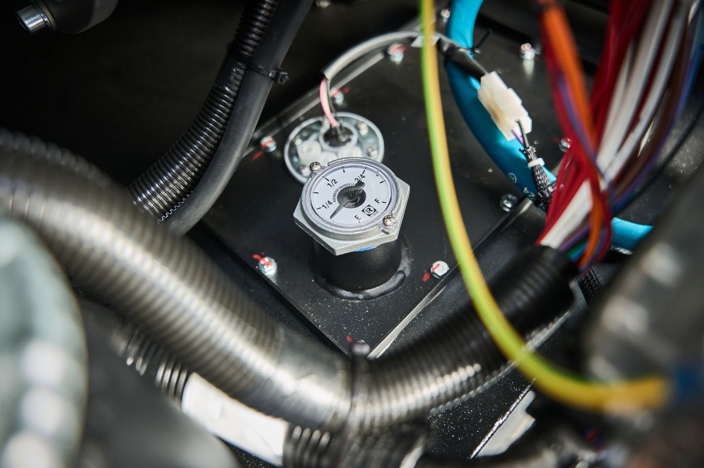A detail image of the P-grid hybrid unit engine