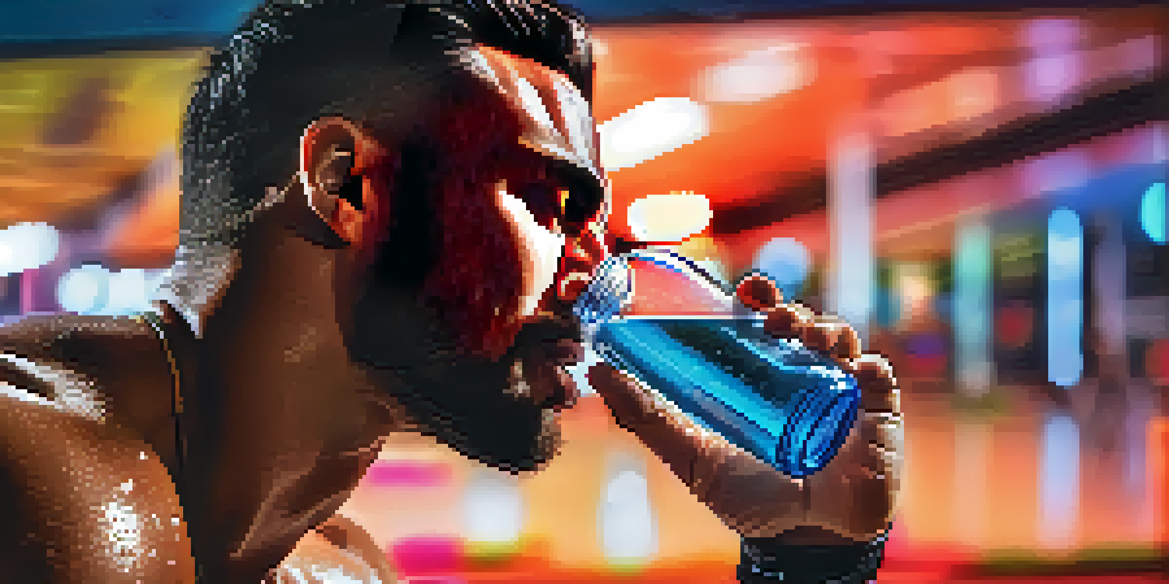 A strong athlete drinking water from a clear bottle in a bright gym setting.