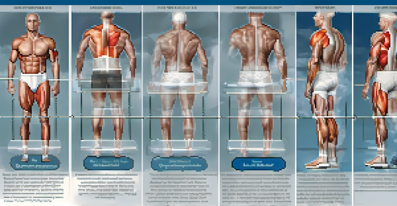 An educational graphic illustrating the R.I.C.E method for muscle strain recovery with clear labels.
