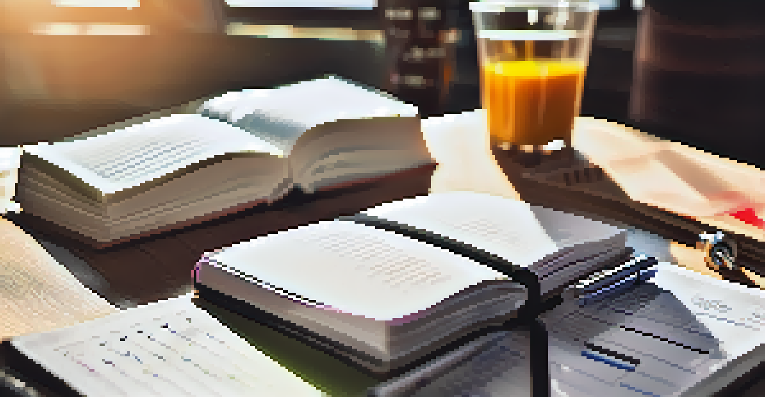 A close-up of an open fitness journal displaying progress and motivational notes, with gym equipment in the blurred background.