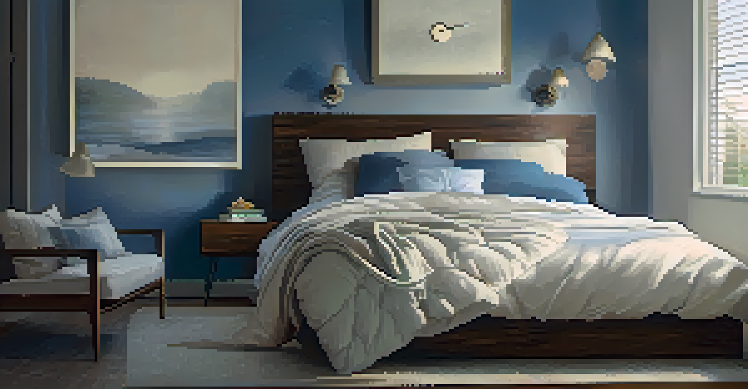 An athlete sleeping peacefully in a cozy, softly lit bedroom, highlighting the importance of rest and recovery.