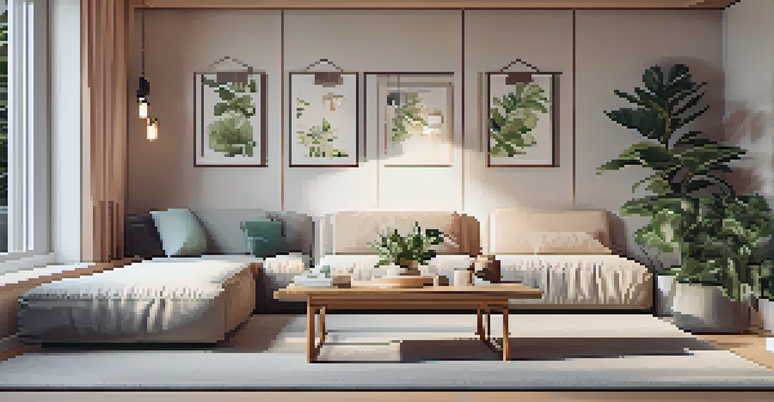 A serene relaxation zone with yoga mats and soft cushions for recovery after workouts.
