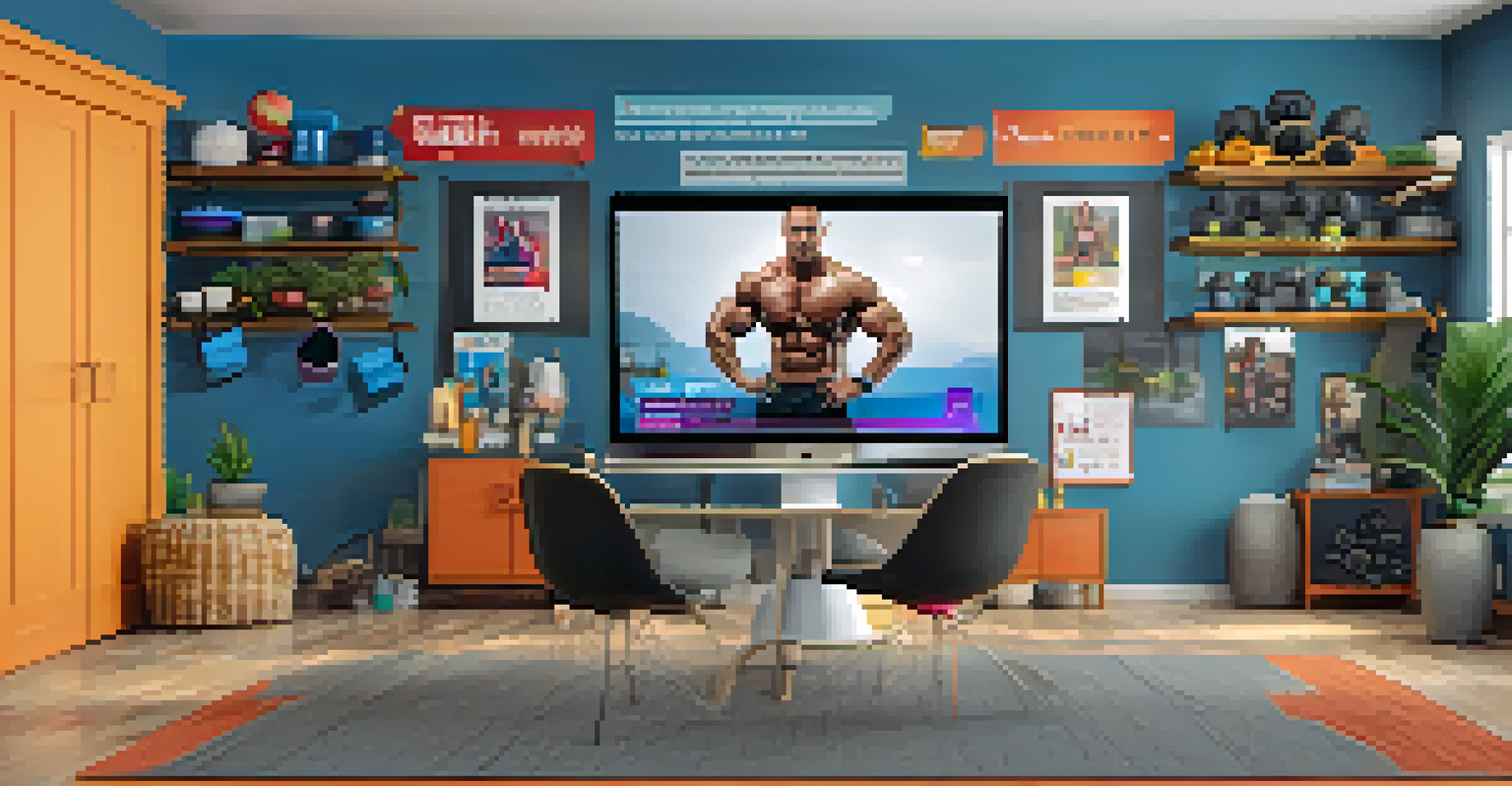 A virtual meeting of a bodybuilding community with participants sharing their fitness journeys from their homes.
