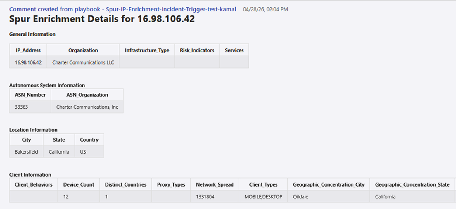 Automated IP enrichment playbook in Microsoft Sentinel