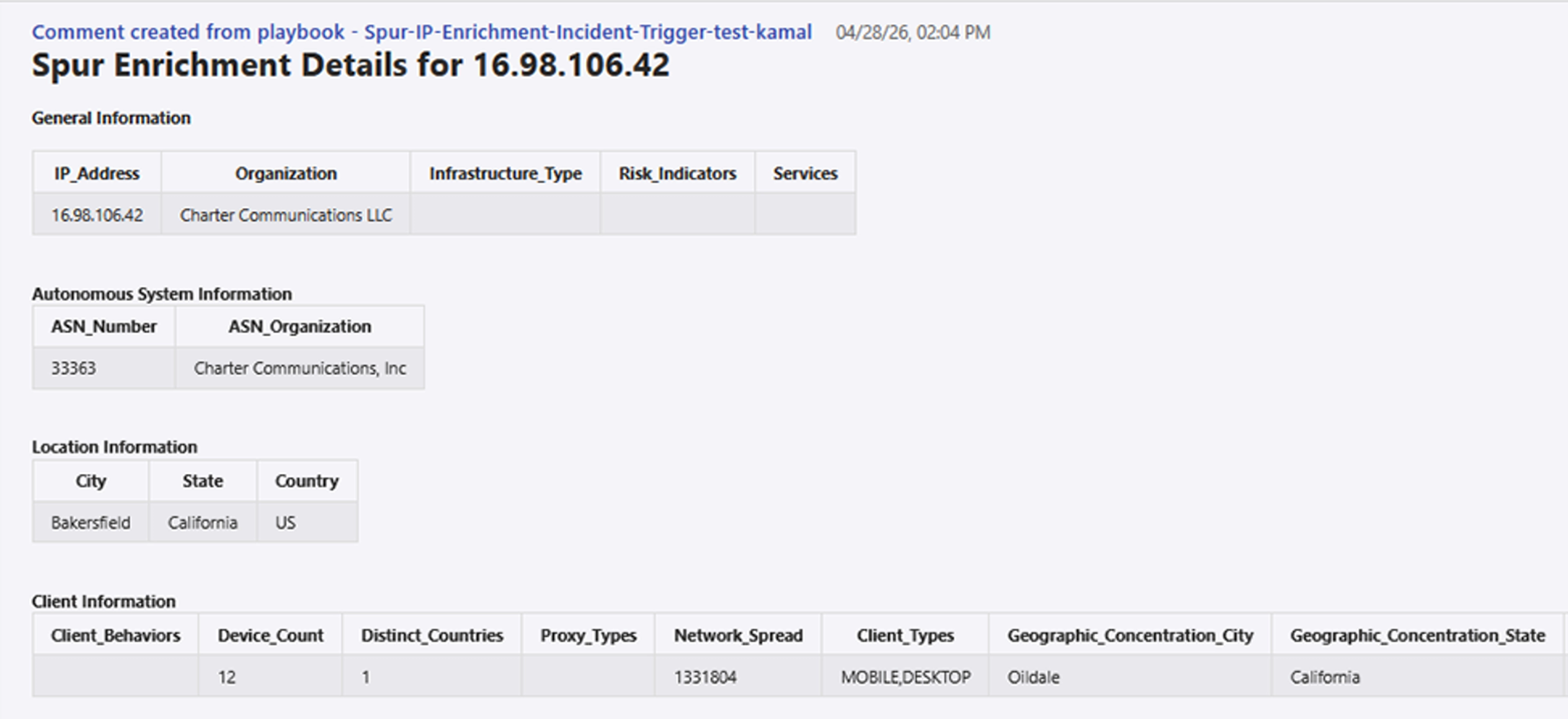Automated IP enrichment playbook in Microsoft Sentinel