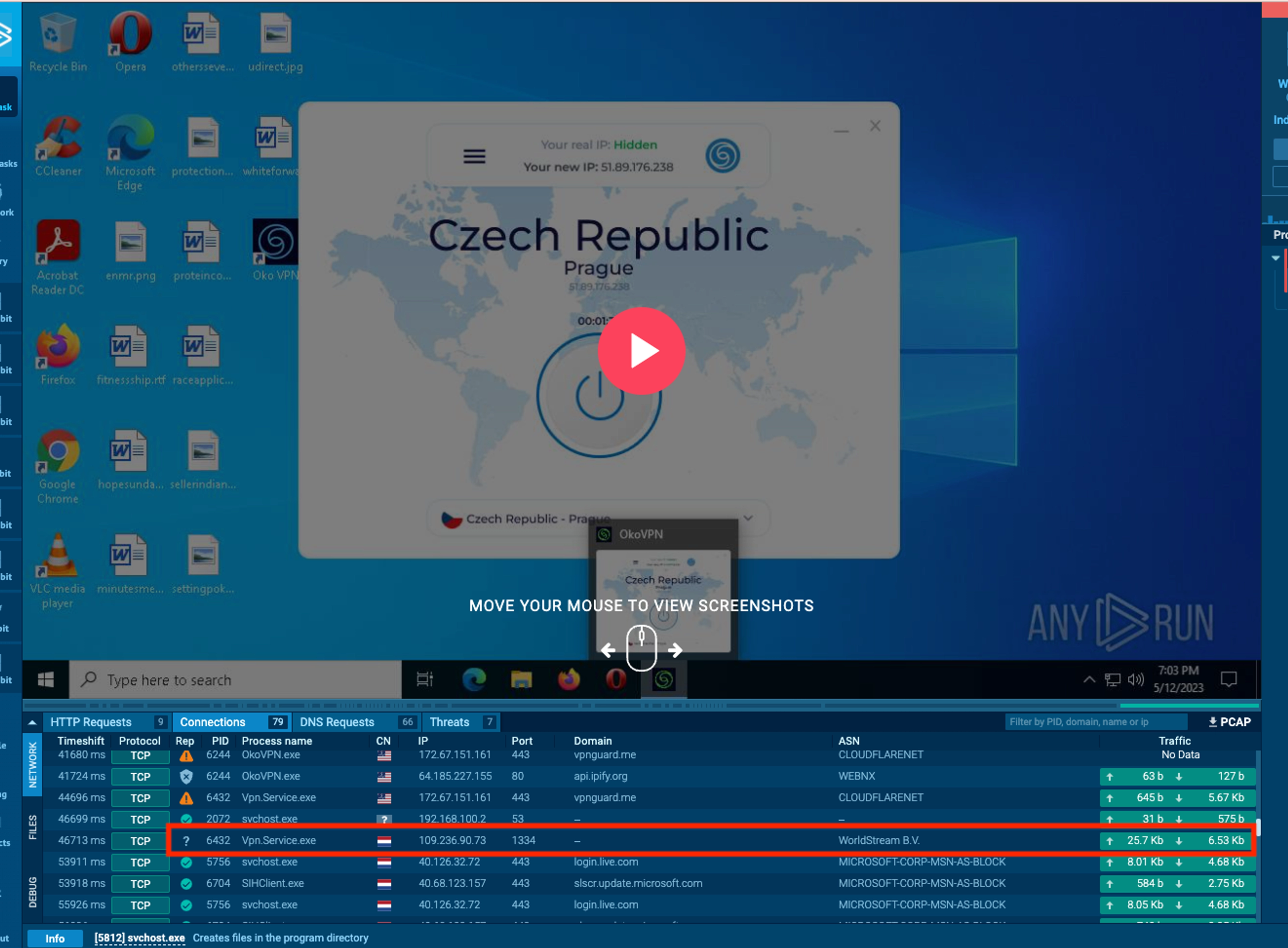 Identifying backend callback infrastructure