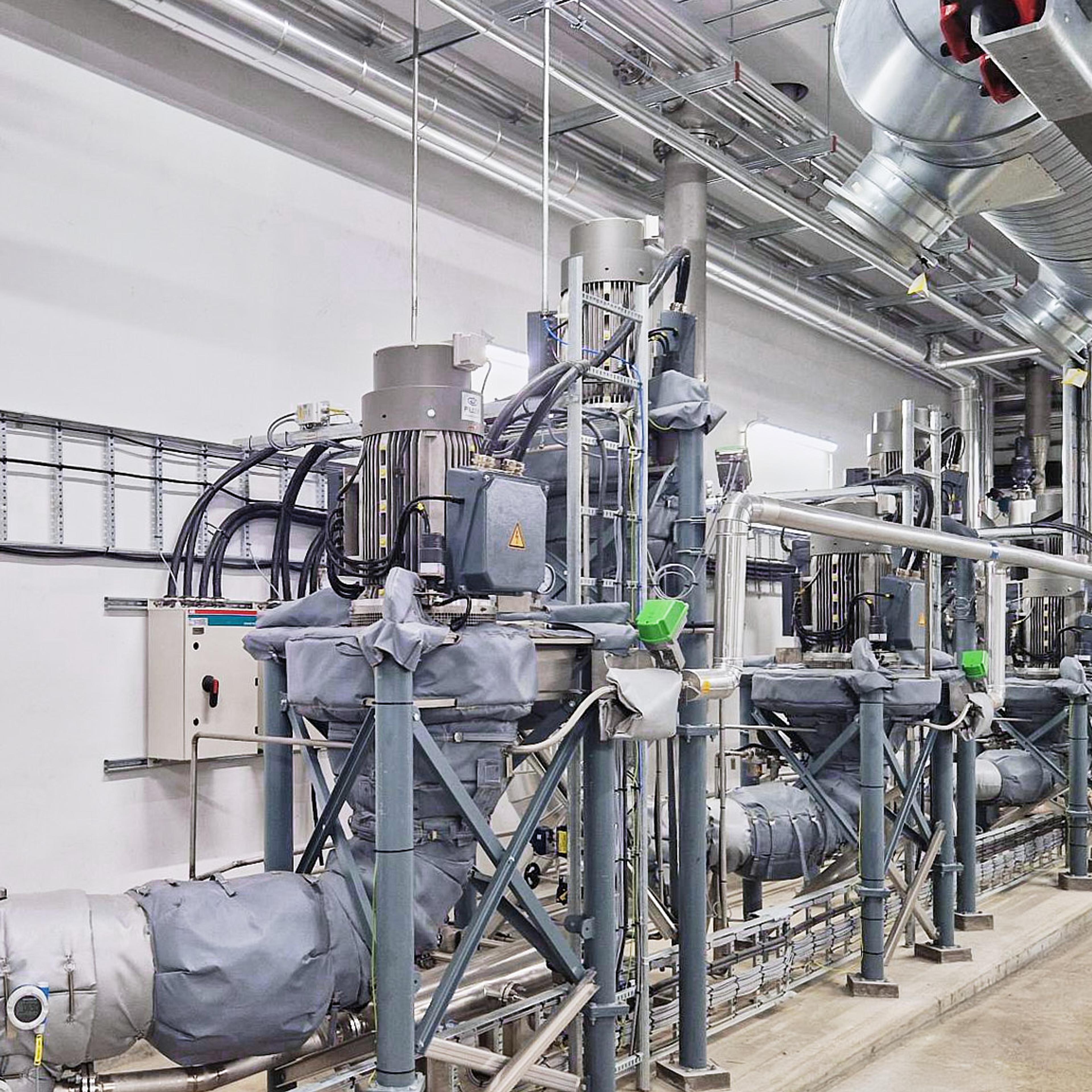 Aneo Industry's "Frigg" high-temperature heat pump installed at the Pelagia factory on Måløy