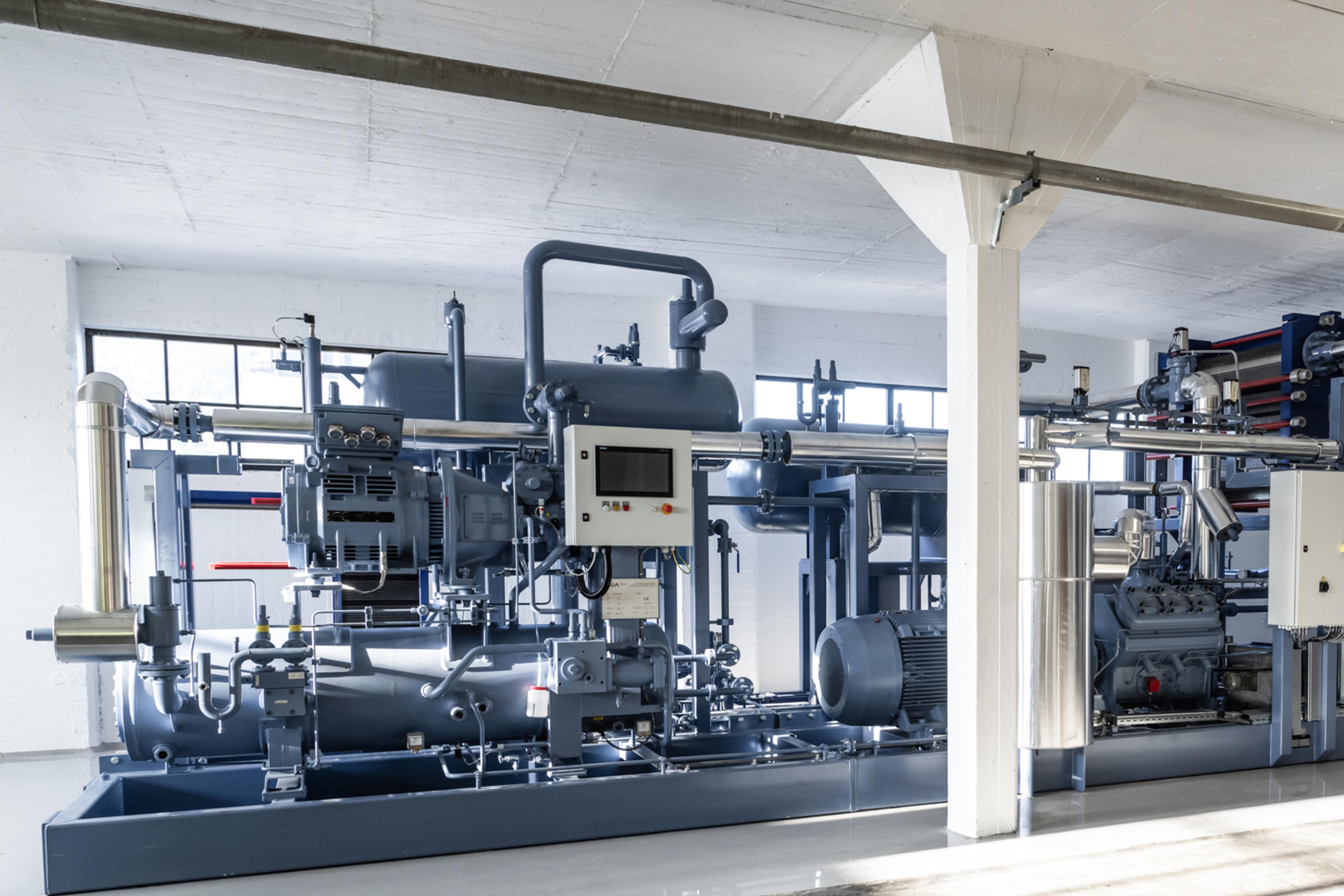 Part of our Frigg high-temperature heat pump