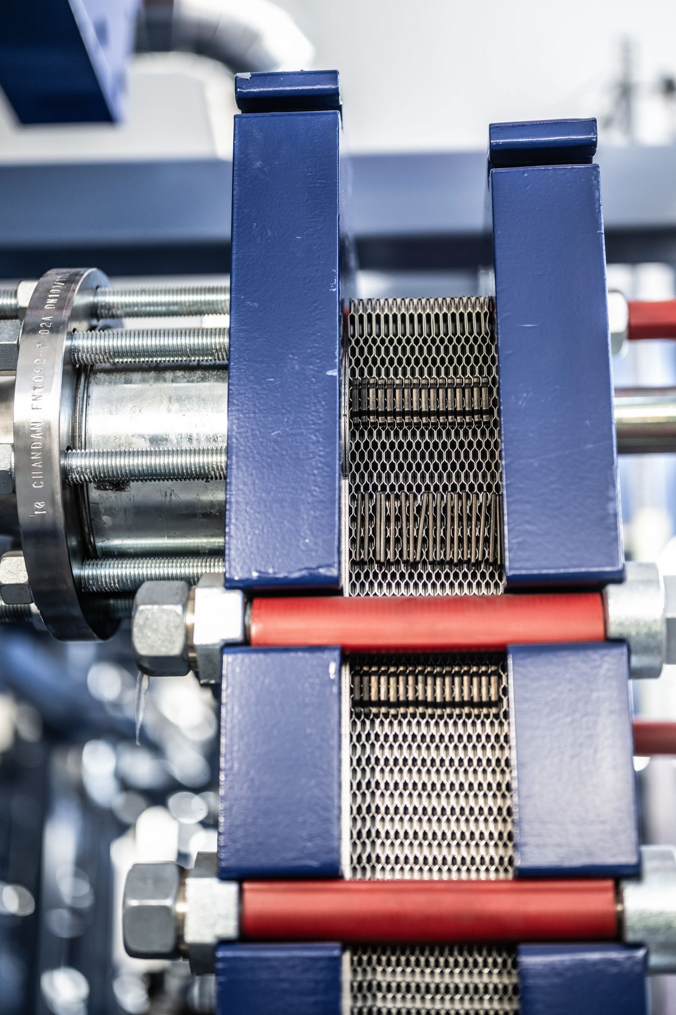 Close-up of a component of Frigg