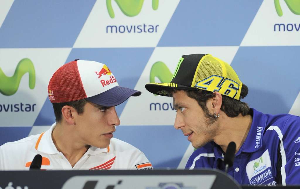 Tra Marc Marquez e Valentino Rossi manca ancora l