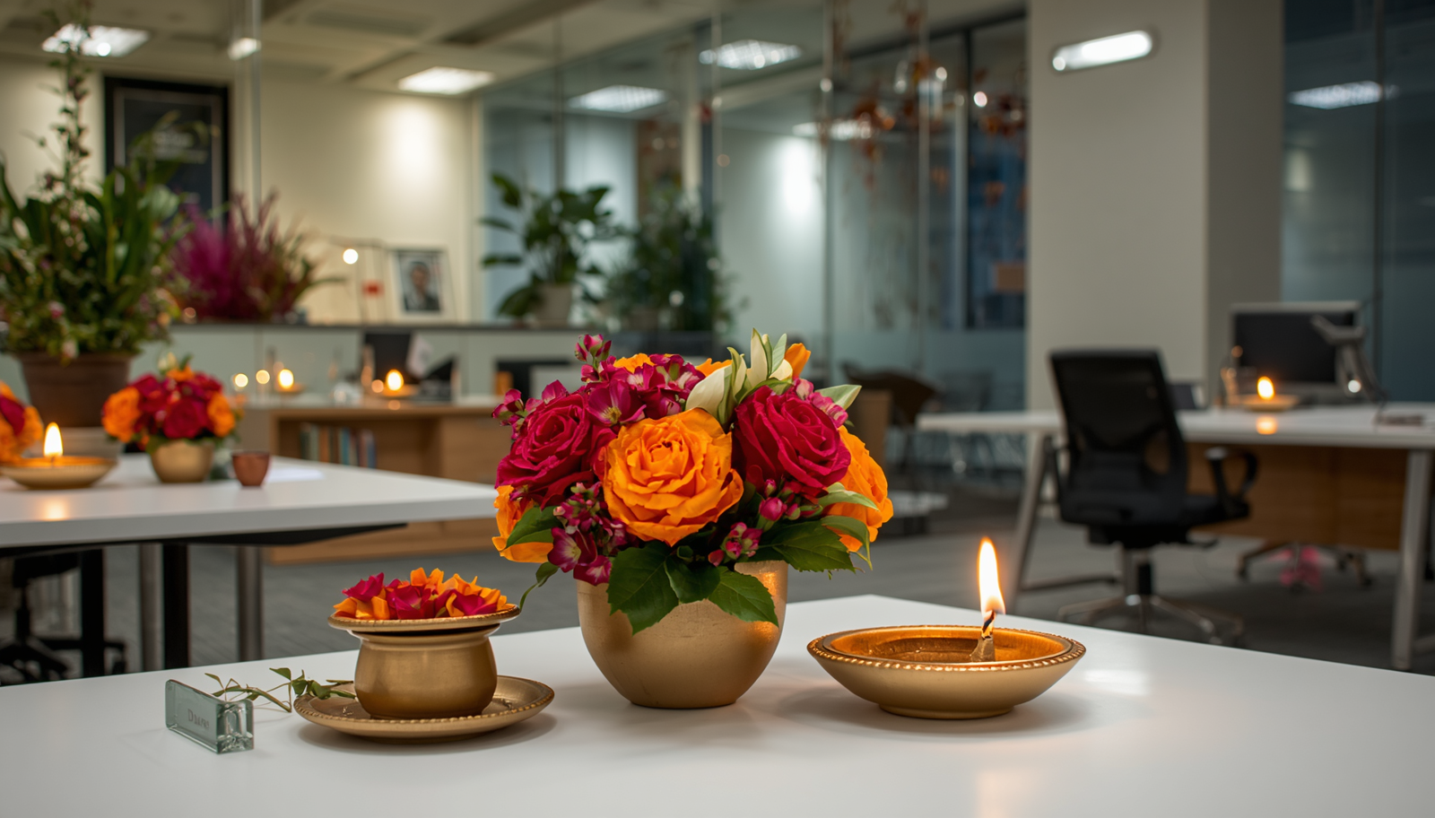 Best Floral Arrangements for Diwali Office Decor