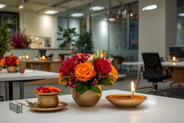 Best Floral Arrangements for Diwali Office Decor