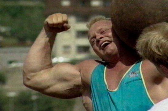 Jón Páll Sigmarsson during the peak years of his strongman career
