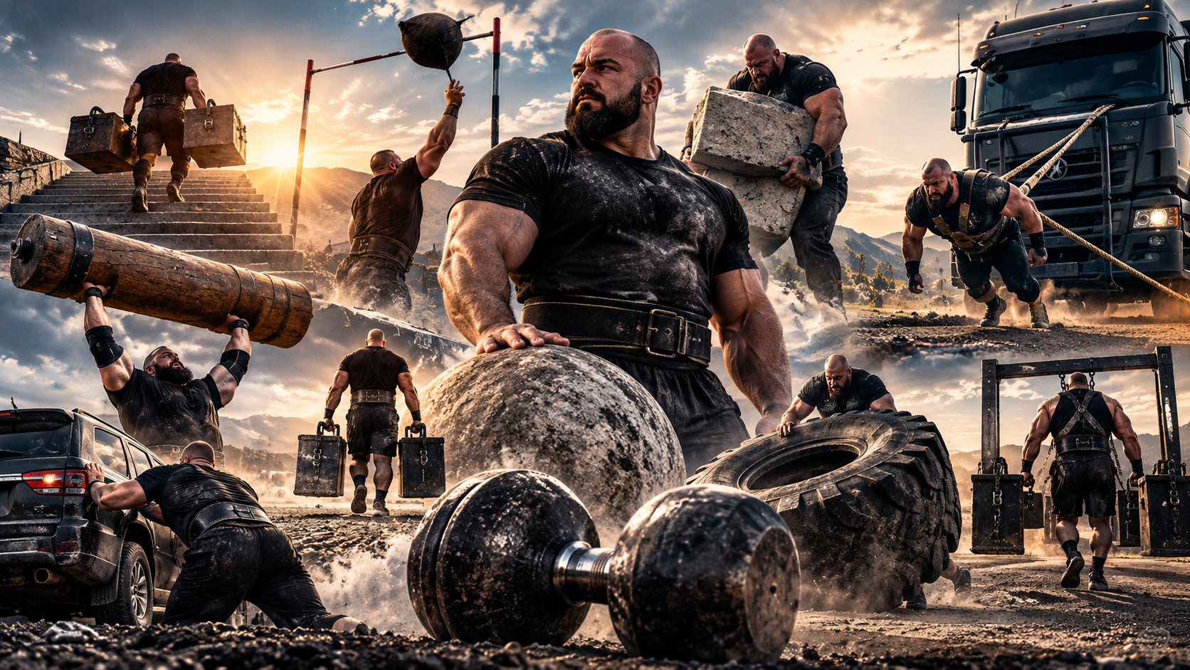 Landscape cover for the special Strongman events series.