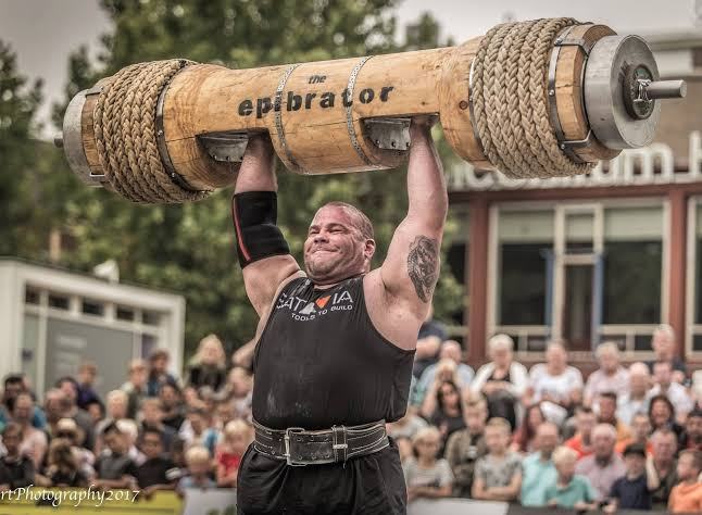 Alex Moonen în perioada carierei sale internaționale de strongman