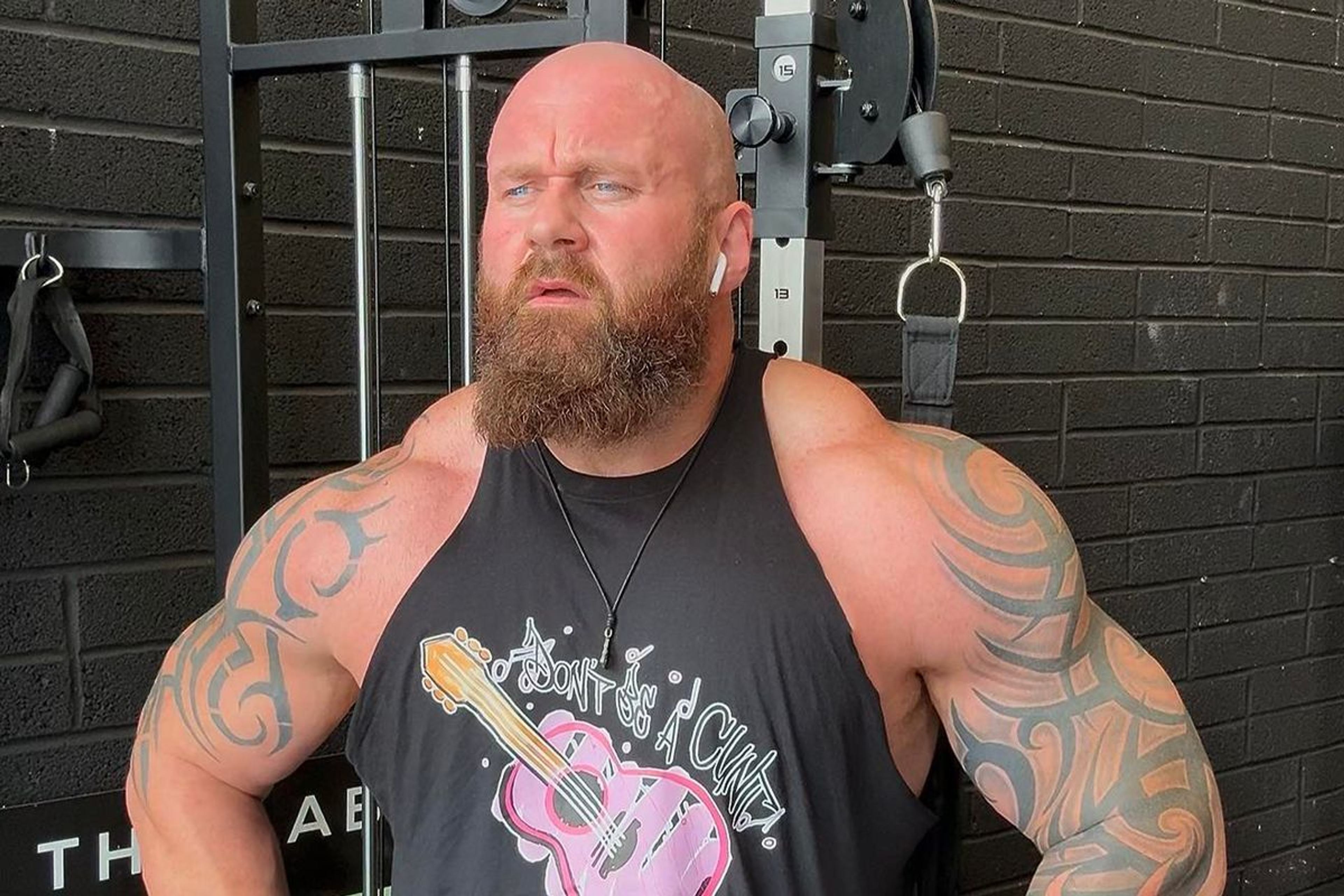 Pa O’Dwyer during his international strongman career.