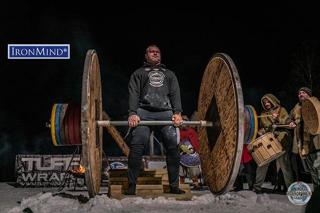 Sean O'Hagan competing in strongman